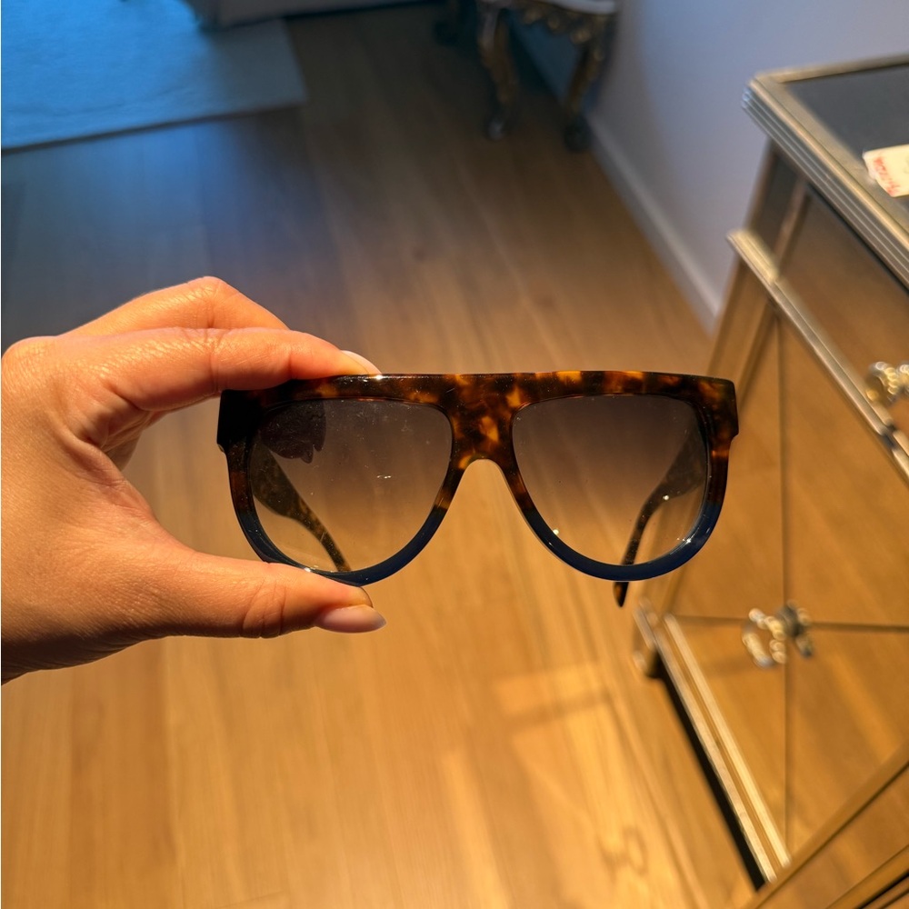 Celine Brown and Blue Sunglasses